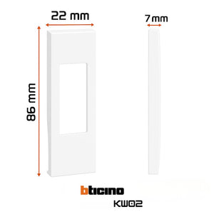Bticino living now cover per prese e interruttori moderni *** colore bianco, confezione 1