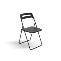 PAZZO DESIGN Sedia pieghevole Peter Nera set da 6 sedie struttura in metallo