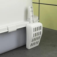 Lettiera per Gatti Chiusa con Vassoio Estraibile, Paletta e Filtro ai Carboni Attivi, Grigio