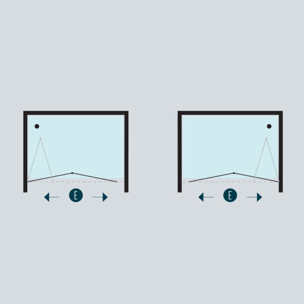 Porta doccia a soffietto book cristallo temprato profilo bianco bianco *** misure 96-100xh190 cm serigrafato, confezi...