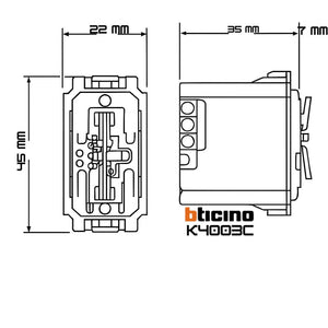 Bticino living now k4003c deviatore connesso smart per controllo luci