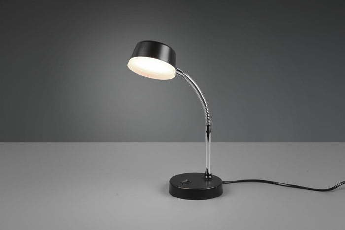 KIKO LAMPADA DA STUDIO NERA FLESSIBILE H. 41CM A LED 4,5W 500lm, 3000K