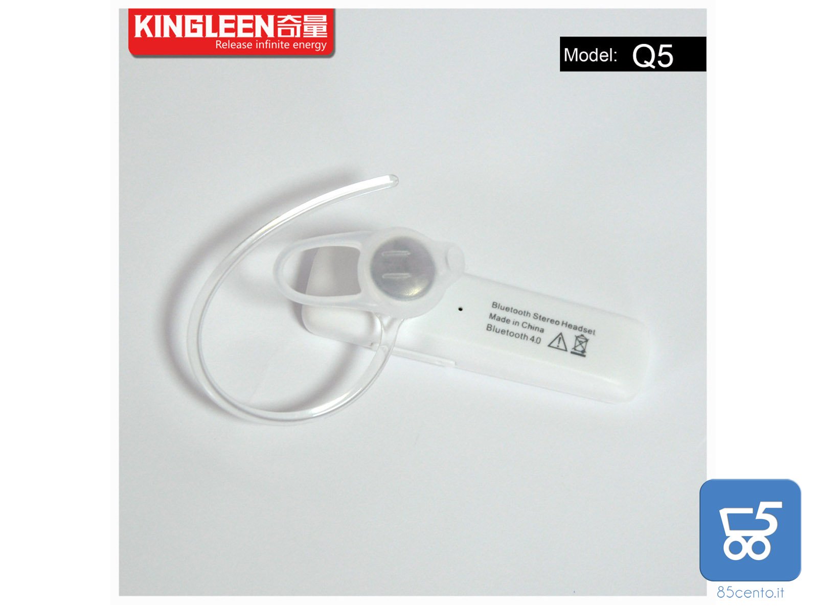 KINGLEEN Q5 auricolare bluetooth senza fili audio HD ricarica Micro Usb Android Apple Tablet