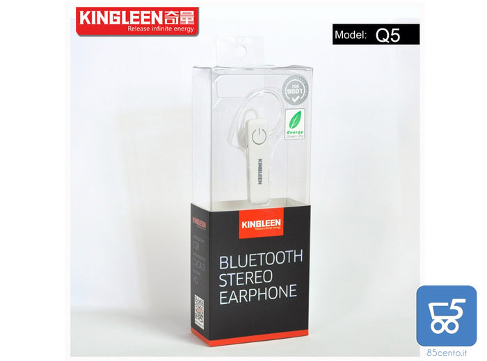 KINGLEEN Q5 auricolare bluetooth senza fili audio HD ricarica Micro Usb Android Apple Tablet