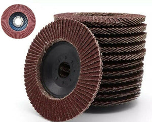 KIT 10 PZ DISCO ABRASIVO LAMELLARE PER SMERIGLIATRICE 115mm GRANA 40 Art.02037