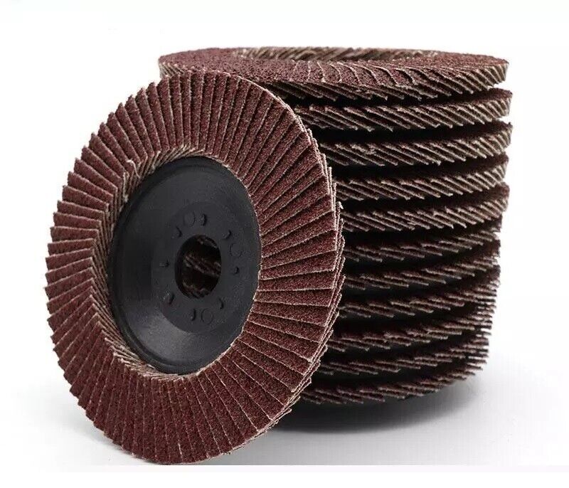 KIT 10 PZ DISCO ABRASIVO LAMELLARE PER SMERIGLIATRICE 115mm GRANA 40 Art.02037