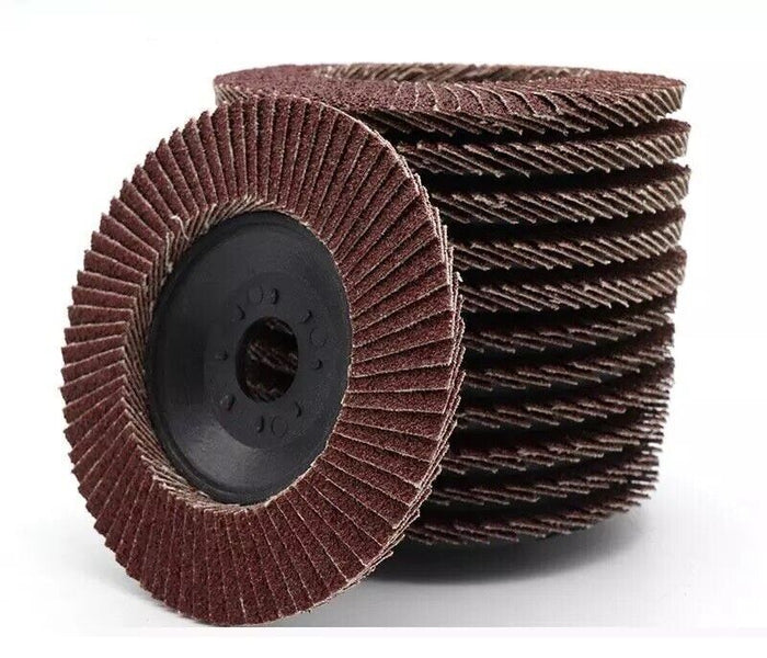 KIT 10 PZ DISCO ABRASIVO LAMELLARE PER SMERIGLIATRICE 115mm GRANA 40 Art.02037