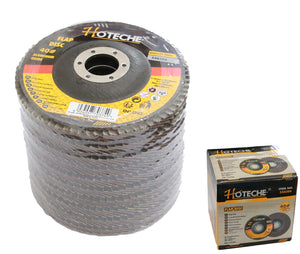 KIT 10 PZ DISCO ABRASIVO LAMELLARE PER SMERIGLIATRICE 115mm GRANA 40 60 80 120 40