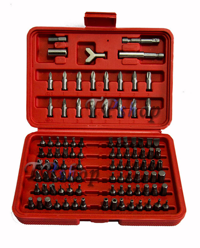 KIT 100 INSERTI  PER CACCIAVITE AVVITATORE A BATTERIA IN VALIGETTA