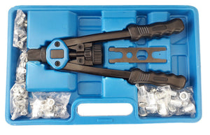 KIT 116 PZ RIVETTATRICE PER INSERTI RIVETTI FILETTATI M3 M4 M5 M6 M8 M10 M12