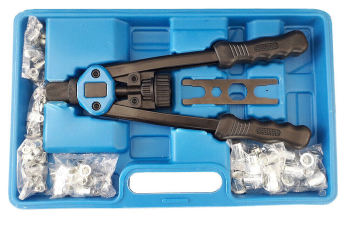 KIT 116 PZ RIVETTATRICE PER INSERTI RIVETTI FILETTATI M3 M4 M5 M6 M8 M10 M12