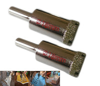 KIT 2 FRESA A TAZZA DIAMANTATA Ø 18 mm PER VETRO, MARMO, CERAMICA E VETRORESINA