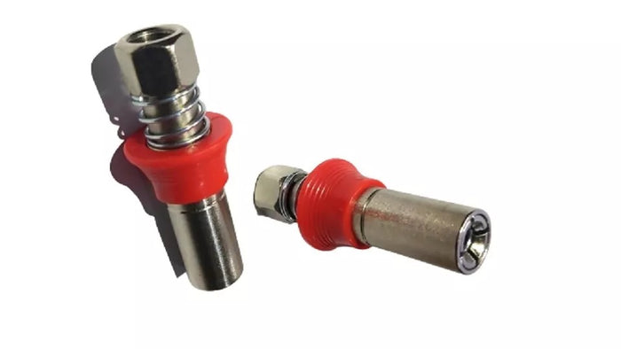 KIT 2 Ugello accoppiatore ingrassatore pompa grasso autobloccante a molla 07442