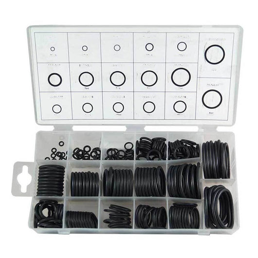 KIT 222 PZ GUARNIZIONI O'RING 17 MISURE DIVERSE ORING ANELLI GOMMINI