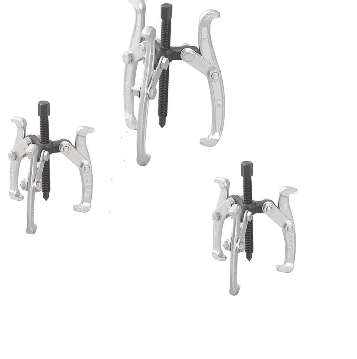 KIT 3 ESTRATTORI PER CUSCINETTI  INTERNI ED ESTERNI A TRE GRIFFE 75 100 150 mm