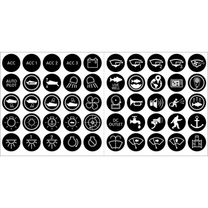 KIT 50 ETICHETTE PER INTERRUTTORI