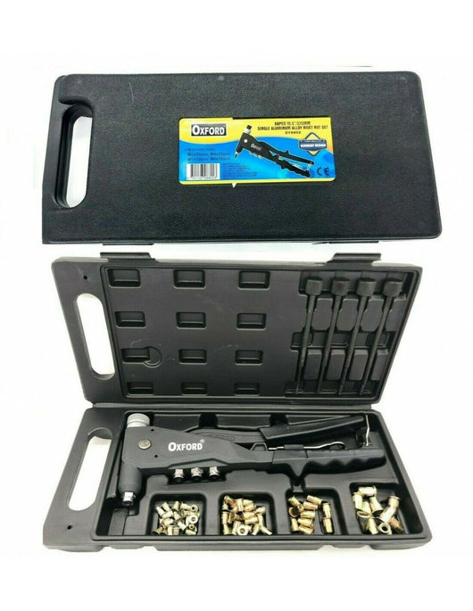 KIT 66 PZ RIVETTATRICE PER INSERTI RIVETTI FILETTATI FILETTI M3 M4 M5 M6 DY8802