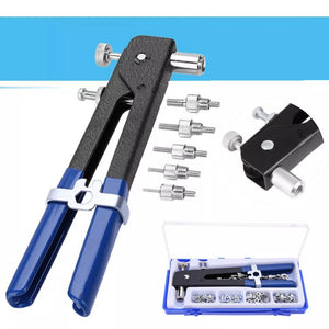 KIT 86 PZ RIVETTATRICE PER INSERTI RIVETTI FILETTATI FILETTI M3 M4 M5 M6 M8