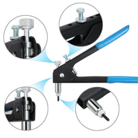 KIT 86 PZ RIVETTATRICE PER INSERTI RIVETTI FILETTATI FILETTI M3 M4 M5 M6 M8