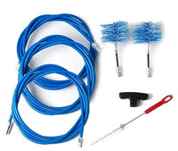 KIT 9 mt e 2 scovoli pellet 80mm Pulizia stufa tubi canna fumaria
