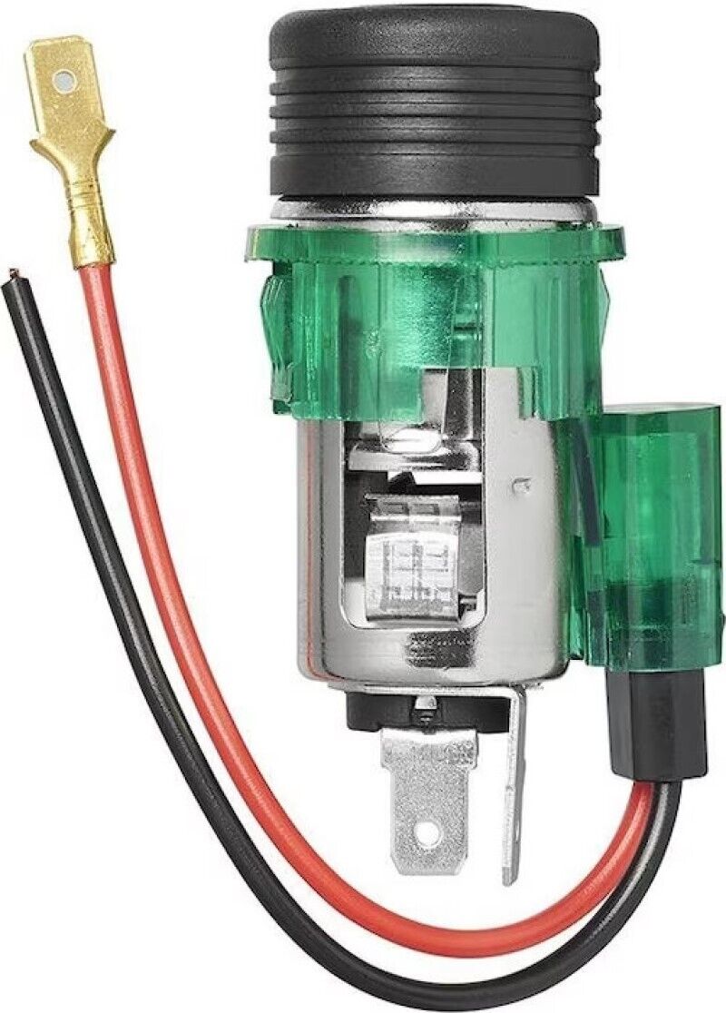 KIT ACCENDISIGARI ACCENDINO SIGARETTE PER AUTO CAMPER 12VOLT LUCE ILLUMINA