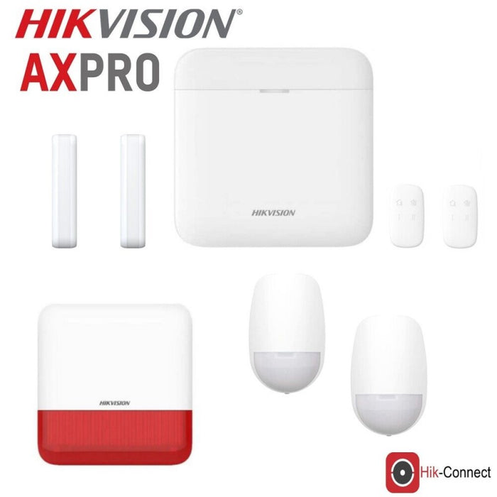 KIT ALLARME ANTIFURTO 64 ZONE ALLARME WIRELESS HIKVISION AX PRO SENZA FILI SIRENA APP