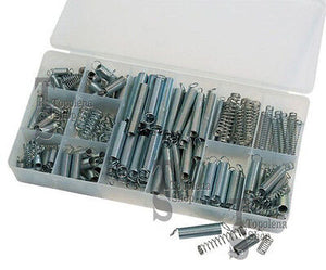 KIT ASSORTIMENTO SET MOLLE A COMPRESSIONE A TRAZIONE BOX 200 PEZZI VARIE MISURE