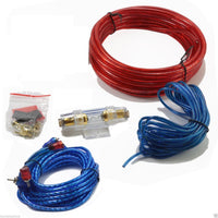 KIT CAVI ALTOPARLANTE PER IMPIANTO STEREO AUTO RCA 5 METRI PORTAFUSIBILE