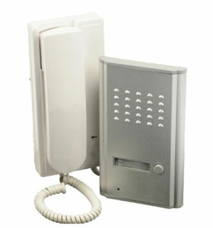 KIT CITOFONO MONOFAMILIARE CORNETTA 2 FILI APRIPORTA CANCELLO DA INTERNO ESTERNO