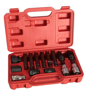 KIT DI CHIAVI 13 PEZZI PER SMONTAGGIO PULEGGIA E ALTERNATORE MOTORE AUTO