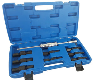 KIT ESTRATTORE PER CUSCINETTI INTERNI MARTELLO SCORREVOLE 9 PEZZI
