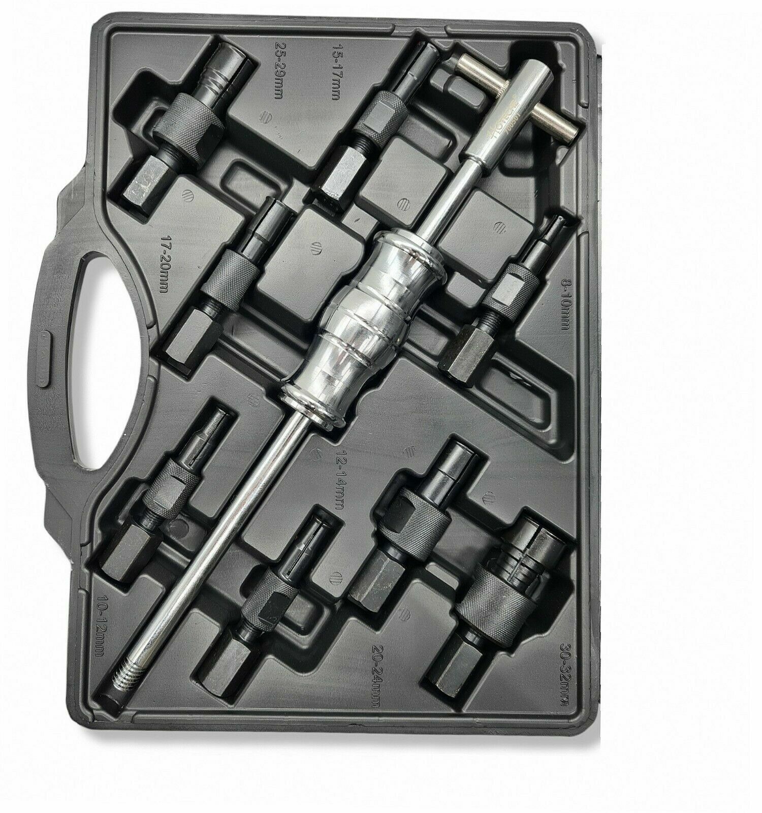 KIT ESTRATTORE PER CUSCINETTI INTERNI MARTELLO SCORREVOLE 9 PEZZI