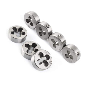 KIT FILIERA 32 PEZZI PER FILETTATURA MASCHI M12 M10 M8 M6 M5 M4 M3