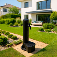 Sined Kit Tritone Kit Composto Da Fontana e Secchiello Da 5 Litri In Polietilene Nero Realizzato In Polietilene Hd