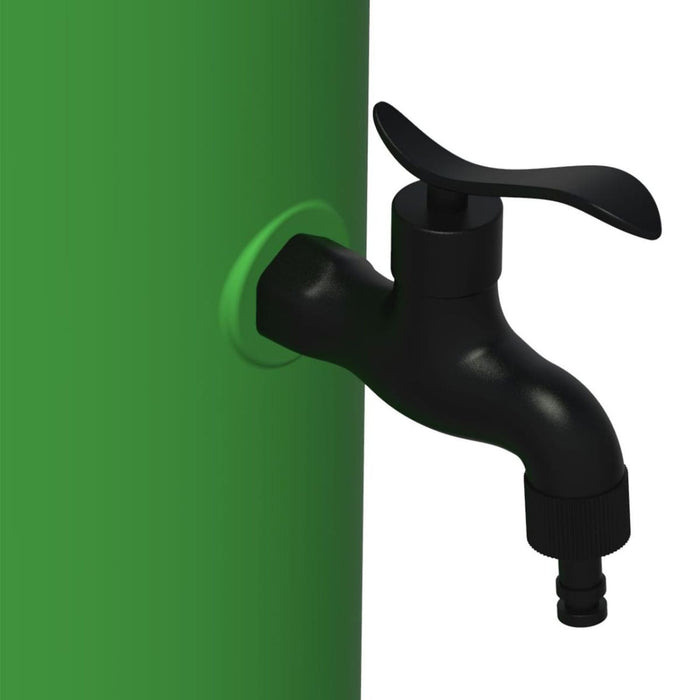 Sined Kit Tritone Fontana Per Esterno e Secchiello Da 5 Litri In Polietilene Verde Realizzato In Polietilene Hd