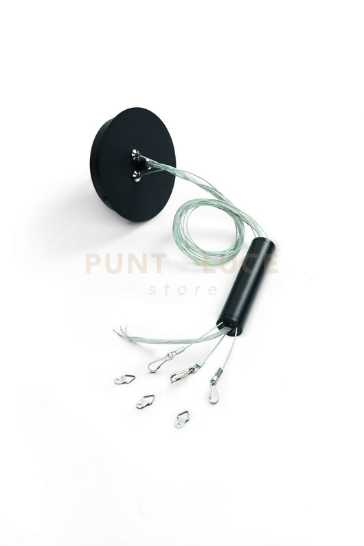 KIT PER SOSPENSIONE BOILER NERO H.200CM D. ATTACCO 14CM