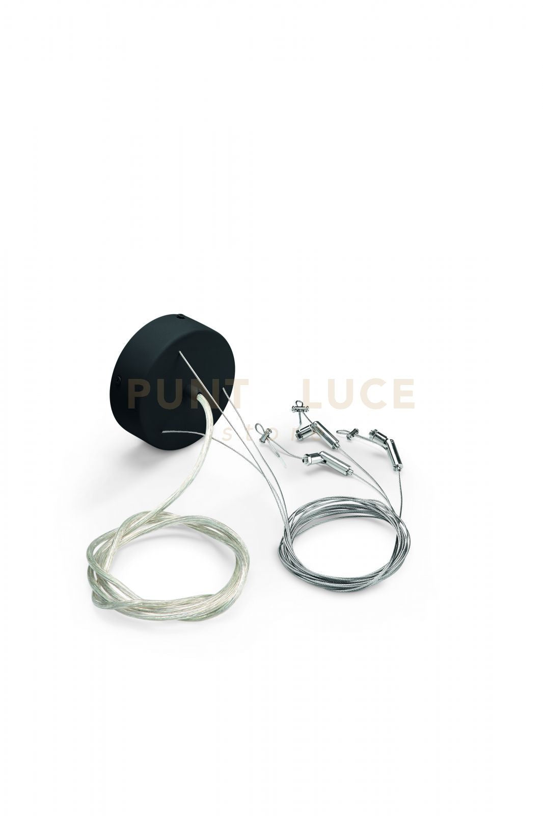 KIT PER SOSPENSIONE PLAFONIERA NERO GLOBUS H.200CM