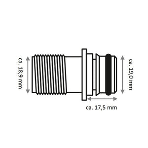 KIT RACC. 1/2' QEST DIRITTO 2PZ