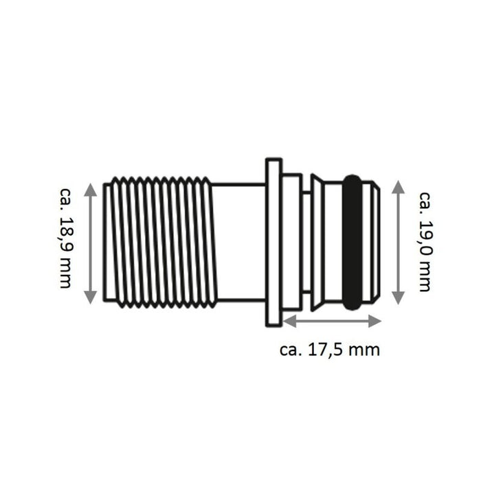 KIT RACC. 1/2' QEST DIRITTO 2PZ