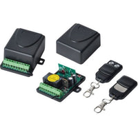 KIT RICEVITORE WIRELESS 433MHz CENTRALINA + 2 TELECOMANDI MONOSTABILE BISTABILE