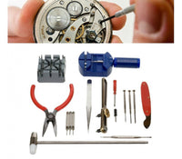 KIT RIPARA OROLOGI OROLOGIO APRICASSE TOGLIMAGLIE SET CACCIAVITI PER RIPARAZIONI