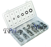 KIT RONDELLE 900 PEZZI IN ACCIAIO ASSORTIMENTO DI VARIE DIMENSIONI GUARNIZIONI