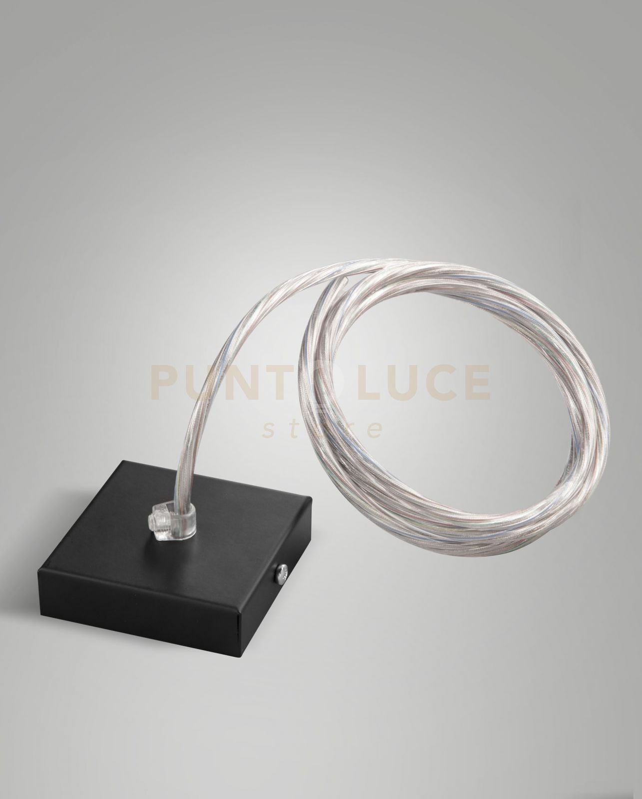 KIT ROSONE ERMES 8X8cm NERO CAVO 3M