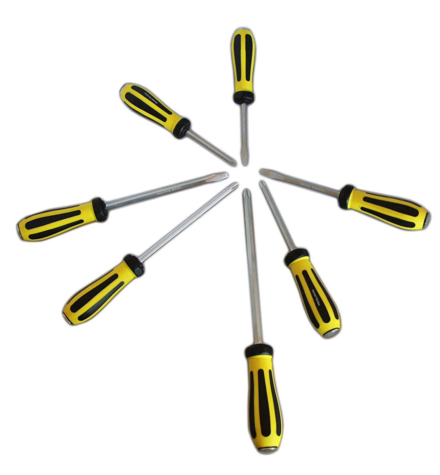 KIT SET 7 CACCIAVITI CACCIAVITE IMPATTO BATTENTE TAGLIO CROCE CROMO VANADIO