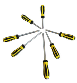 KIT SET 7 CACCIAVITI CACCIAVITE IMPATTO BATTENTE TAGLIO CROCE CROMO VANADIO