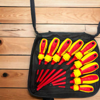 KIT SET 9 CACCIAVITI CACCIAVITE A CROCE E TAGLIO MAGNETICI CON MANICO ISOLANTE