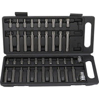 KIT SET INSERTI CHIAVI 40 PZ BUSSOLE CHIAVI TORX HEX 1/2" 3/8" PROFESSIONALE