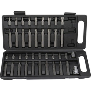KIT SET INSERTI CHIAVI 40 PZ BUSSOLE CHIAVI TORX HEX 1/2" 3/8" PROFESSIONALE