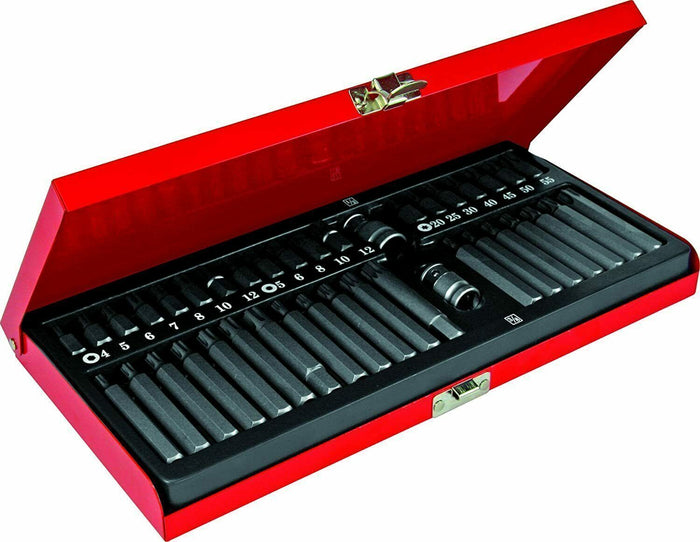 KIT SET INSERTI CHIAVI 40 PZ BUSSOLE CHIAVI TORX HEX 1/2" 3/8" PROFESSIONALE