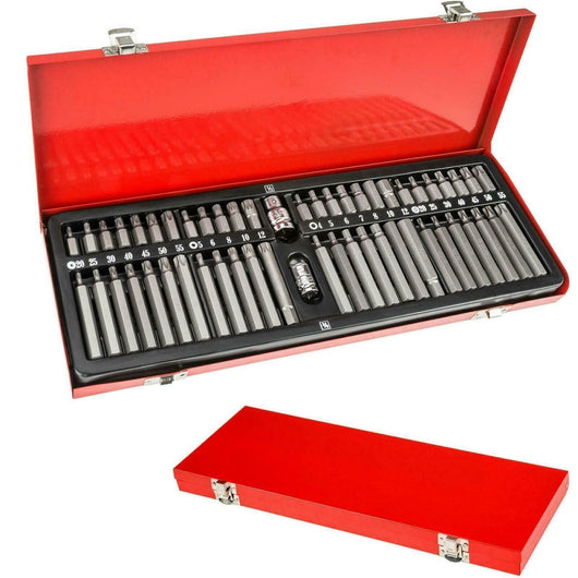 KIT SET INSERTI CHIAVI BUSSOLE CHIAVI TORX HEX 1/2" 3/8" PROFESSIONALE 54 PZ